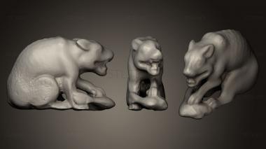 3D model Wolf netsuke (STL)